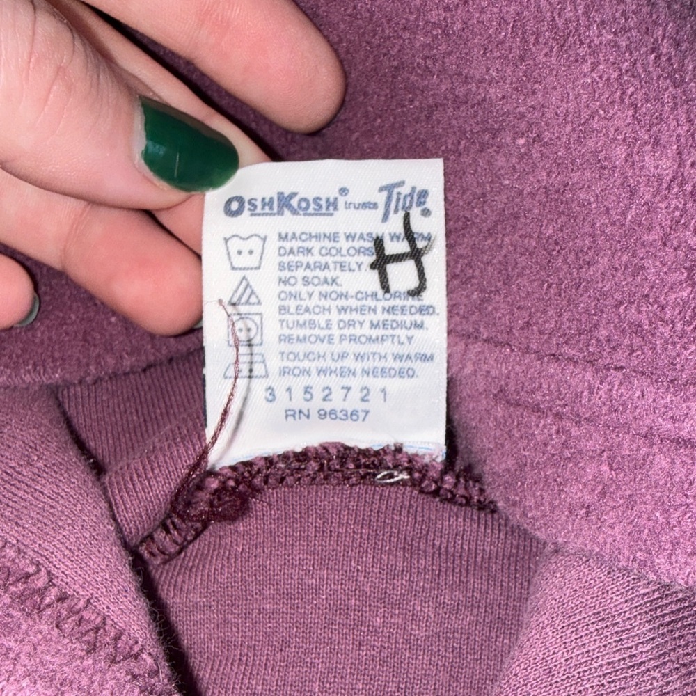 Vintage Girl’s OshKosh B'gosh Hoodie with Embroidery - Picture 3 of 5